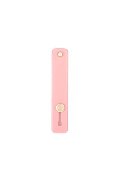 SPELT Horizontal Stand with Pink Silicone Handle - Holder Band with Cell Phone Strap