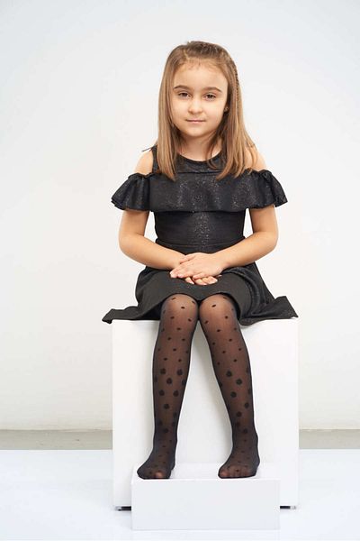 Selinus Children's Cotton Patterned Pantyhose
