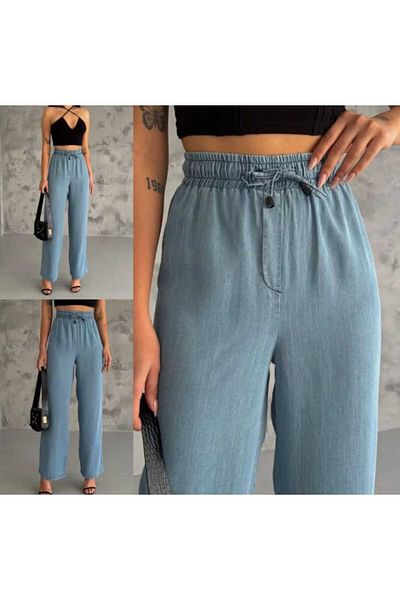 Fua Shop Blugi subțiri de damă Palazzo Pantalon