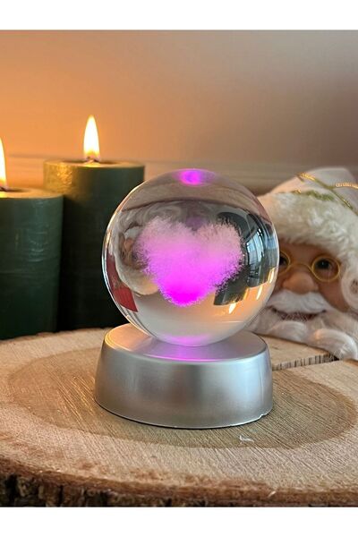 Genel Markalar Kalpli Cam Küre 3 Boyutlu Aşk Küresi 605BSERI