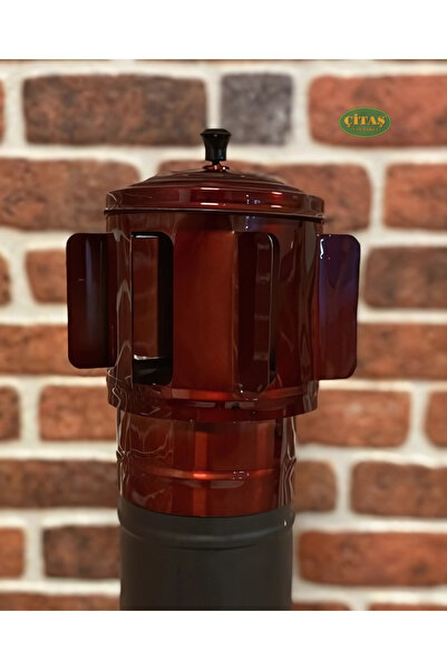 ŞENEL BACA RÜZGAR GÜLÜ FIR DÖNDÜ SOBA ŞAPKASI