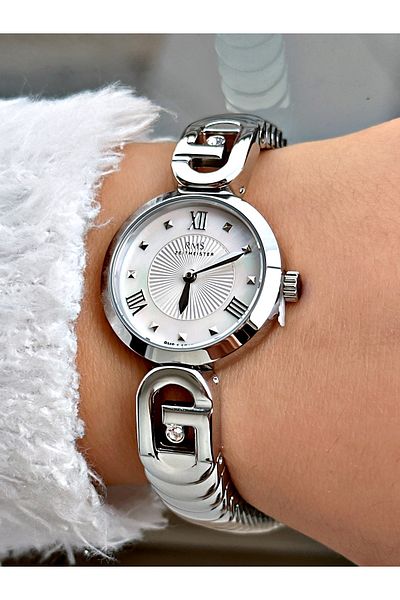 Romanson Special Design Steel Band Steel Case 5 Atm Waterproof Women's Wristwatch 1541.01