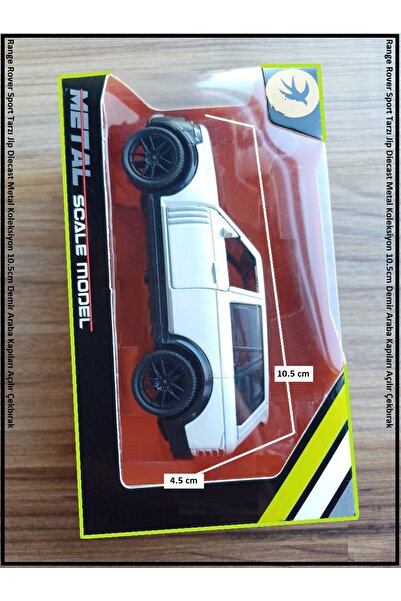 OYUNCAKSAHİLİ Range Rover Sport Tarzı 10.5cm Jip Diecast Metal Koleksıyon Mını Araba Kapıları Açılır Çekbırak