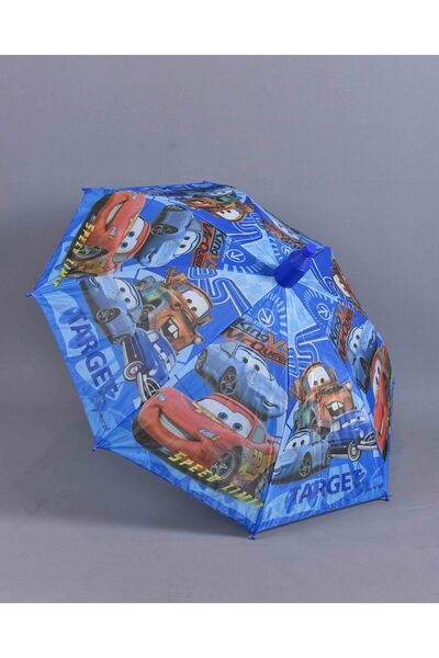 YVZ Cars Arabalar Mekkuin Bardaklı Kılıflı Çocuk Şemsiyesi