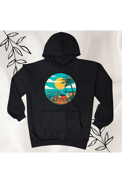 MODA Unisex Sweatshirt with Kangaroo Pocket Hooded Sweatshirt with Kangaroo Pocket