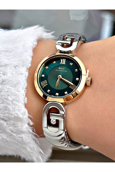 Romanson Special Design Steel Band Steel Case 5 Atm Waterproof Women's Wristwatch 1541B1