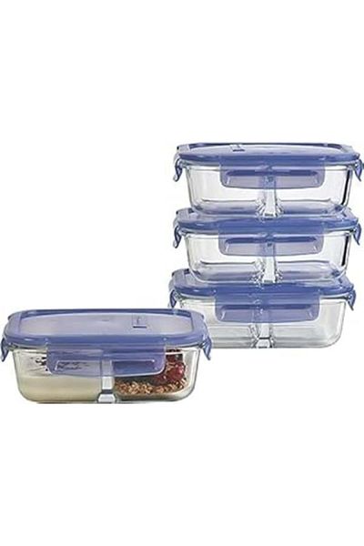 EDALKILIÇ Lockie&lock 0ADropLogoPlastic Gray Storage Container - 630 Cc