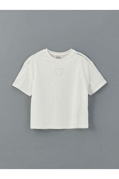 LC Waikiki New Season Crew Neck Κοριτσίστικο T-Shirt - S5H659Z4