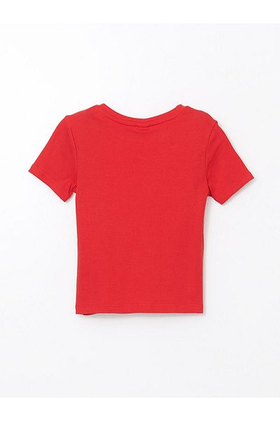 LC Waikiki New Season Crew Neck Stone Girls' T-Shirt - S58051Z4