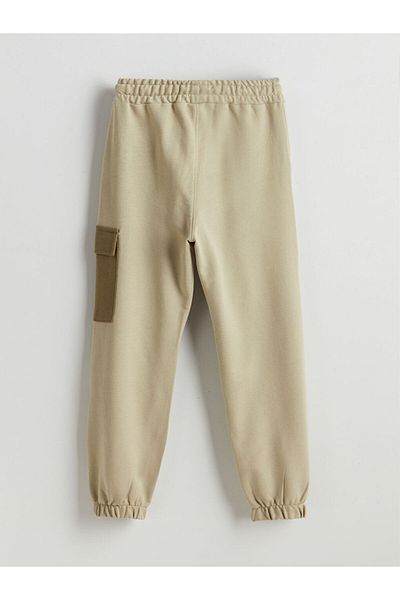 LC Waikiki Lcw Elastic Waistband Boy's Cargo Sweatpants Fast Fashion