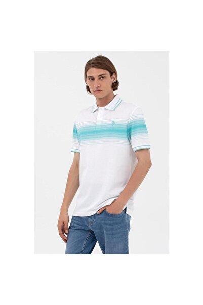 U.S. Polo Assn. Πόλο Ασν. Ανδρικό μπλουζάκι μέντας - 1574049