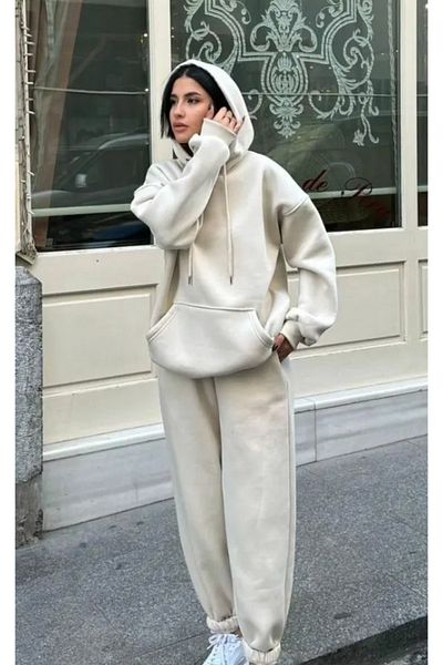 Ayfer Μαύρο Felpa Hooded Sweatshirt-Φούτερ με Σχάρα Εσωτερικά Γυναικεία Φόρμα 3 Κλωστών Χωρίς Σχάρα Μια Ποιότητα