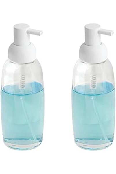 starnewstore موزع صابون سائل من بوسفوروس هومي - قطعتين من الزجاج الأبيض مقاس ...