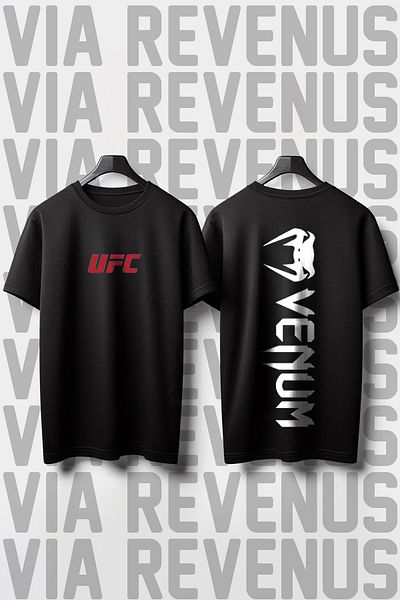 Vordevia Μπλουζάκι Unisex με στάμπα Ufc με φαρδιά εφαρμογή