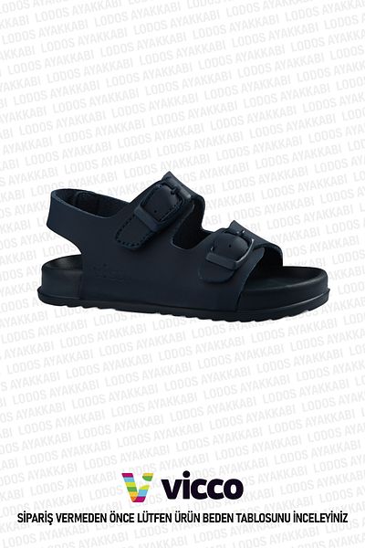 Vicco Miyu Model Basic Navy Blue Sandals for Baby Boy and Child