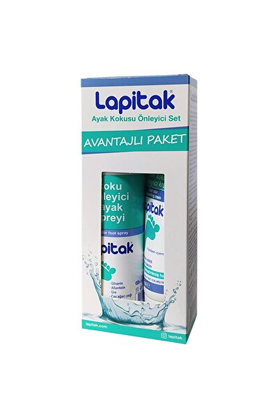 Lapitak Ayak Koku Önleyici Set - Sprey 125 ml Krem 60 ml