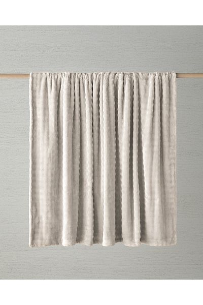 English Home Glance Bubble - Single Supersoft Blanket Cream