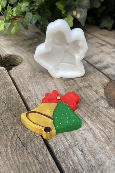 STOREMAX Ntwork Concept New Year's Bell Candle Mold (Silicone) Art 1087243