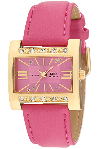 Q&Q  Vintage Women's Leather Band Wristwatch