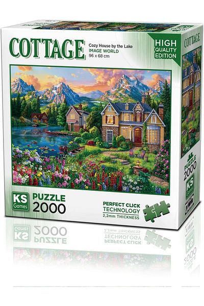 STOREMAX Cozy House by the Lake 2000 Piece Puzzle - Ks Puzzle Fshnf 1051353