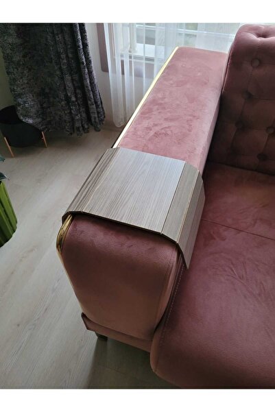 BAV Butik Ayvitrin Koltuk Yani Kolu Sehpası Kahve