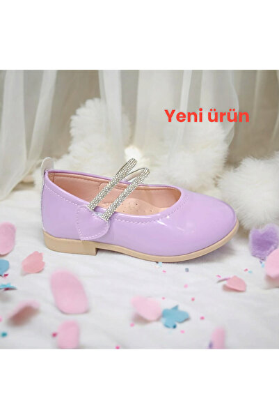 PATİK BEBE Girl's Lila Color Stone Orthopedic Sole Stylish Ballet