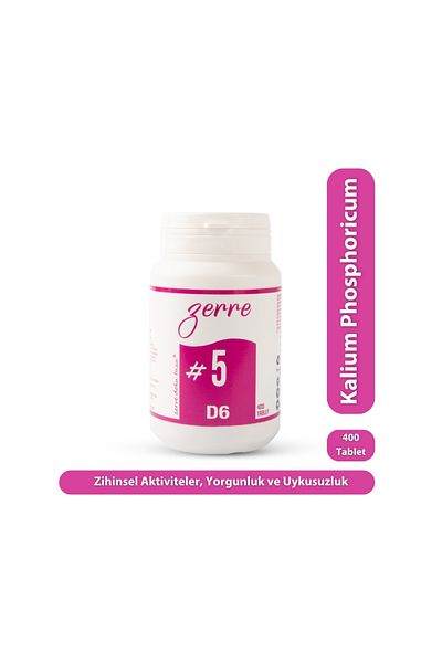 Avogadro Homeopati Schüssler Zerre Tissue Salt -#5 400 Tablets