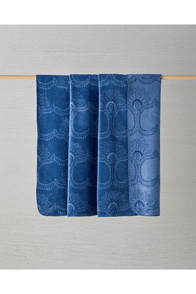English Home Blue Blanket - Double Spread Cotton