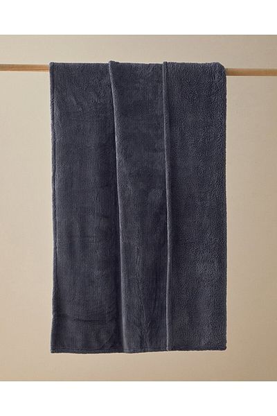 English Home Anthracite Cozy Wellsoft Tv Blanket - 120X170 cm