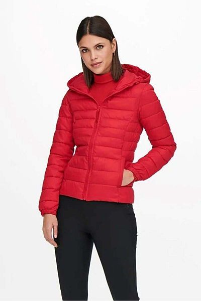 ONLY Onltahoe High Risk Red Hooded Jacket - Otw Noos 15156569