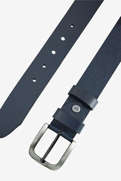 ALTINYILDIZ CLASSICS Ανδρική μπλέ Navy 100% δερμάτινη casual ζώνη