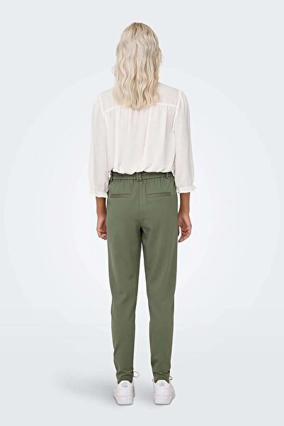 ONLY Pantaloni cu talie Onlpoptrash de damă15115847 Verde închis
