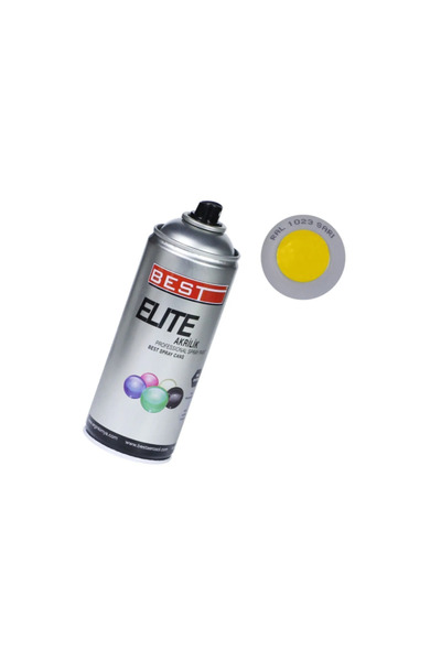 Best Trafik Sarı 1023 Akrilik Profesyonel Sprey Boya 400 Ml