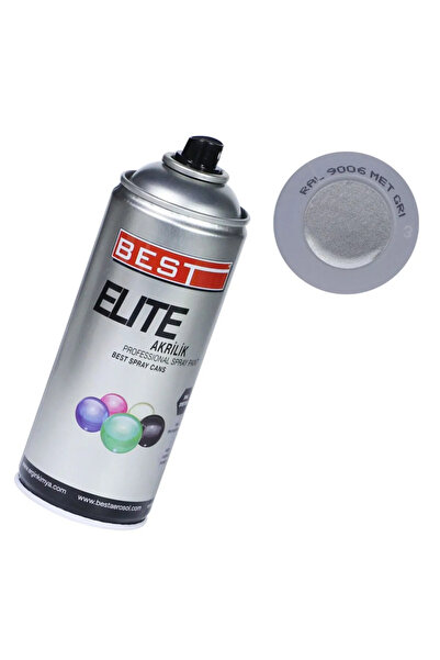 Best Elite Gümüş 9802 Akrilik Hızlı Kuruyan Profesyonel Sprey Boya 400 Ml
