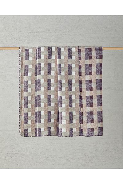English Home Κουβέρτα Μονή Βαμβακερή Magnet 150x200 cm Κρέμα - Claret Red