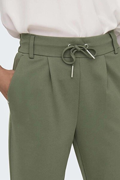 ONLY Pantaloni cu talie Onlpoptrash de damă15115847 Verde închis