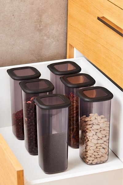 Karaca Rise 9-Piece Storage Container Anthracite