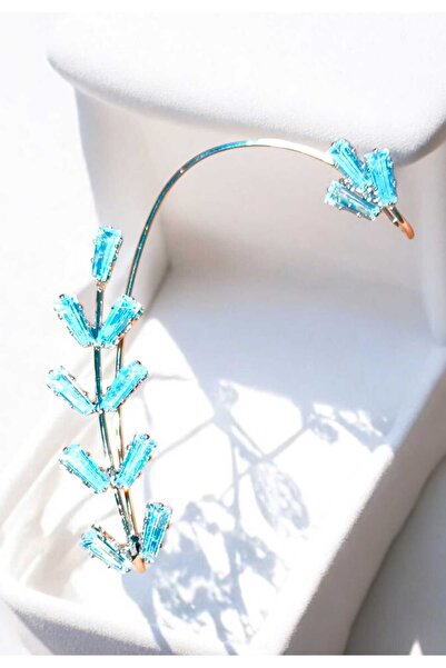 Bontexs Kadın Zirkon Taşlı Detaylı Şık Kıkırdak Küpe