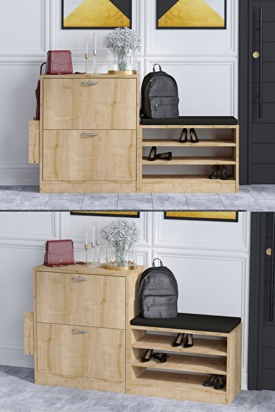 DECORMET Trend Ayakkabı Dolabı Safir Meşe