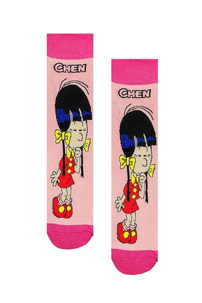 ZEYZEY MONKEY Love is in the Socks Lover Combination με μοτίβο χαρακτήρων σε ειδικό κουτί δώρου των 6