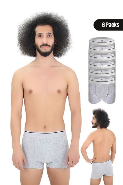 CENNETOĞLU Ανδρικό πακέτο 6 Lycra Boxers με ειδική συσκευασία
