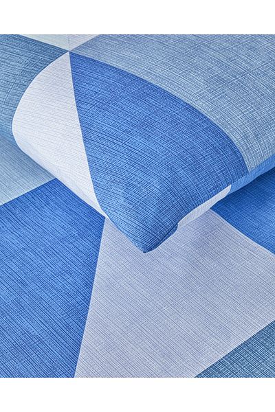 English Home Triad Easy-Iron Single Duvet Cover Set 160X220 cm Blue