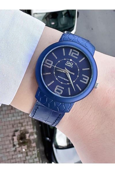Q&Q Women's Leather Cord Wristwatch