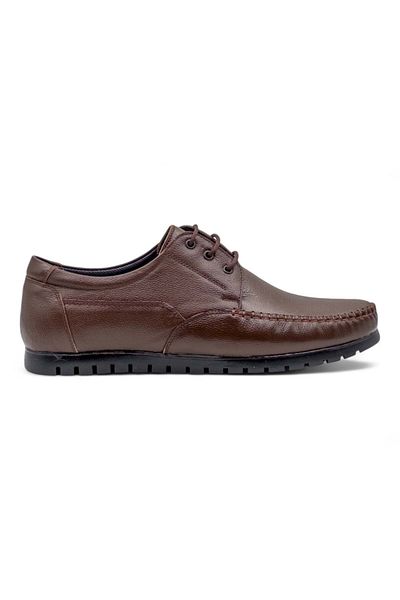ZAC SHOES Мъжки обувки ZAÇ 3020 - с връзки и седларски елементи, кафяви
