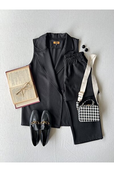 KÜÇÜĞÜM BUTİK Wool Effect Vest-Pants (Vest-Pant)