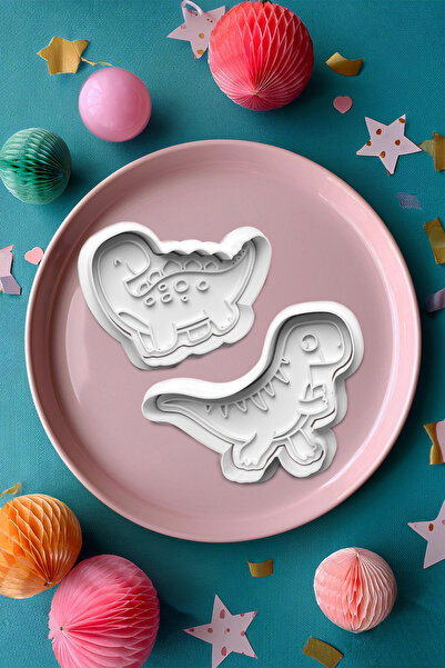 Kirpilab مجموعة أدوات تشكيل العجين على شكل ديناصور لطيف للأطفال مكونة من قطعتين