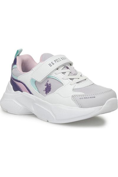 U.S. Polo Assn. Pantofi de fată alb violet