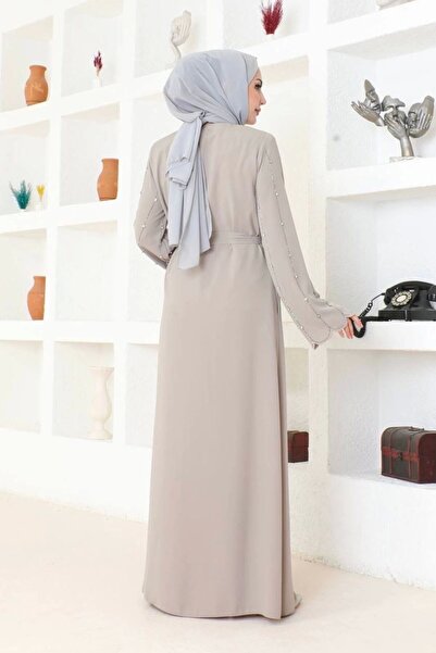 Neva Style Kolları Taş Detaylı Ferace