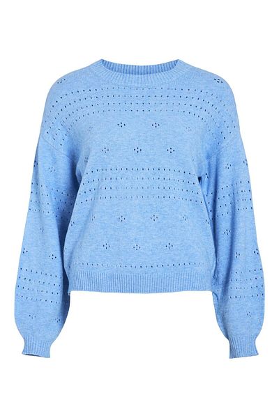 VILA Strickpullover Rundhals