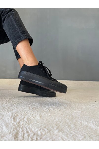 MİSU Snowy Deri Tozu Nubuk Mevsimlik Platform Taban Kadın Ayakkabı